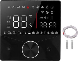 OEM Termostato Digital Inteligente, Pantalla Lcd A Color, Control Preciso, Controlador De Temperatura Inteligente, Negro