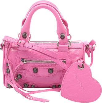 Balenciaga Pre-owned Balenciaga Lambskin Nano Le Cagole Satchel Ladies FBF6KK5ZELJTFWBE