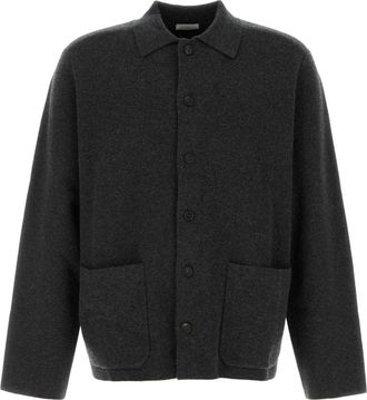 Le Kasha Mogod Cardigan - Heren - Vesten - Grijs - M/L - Kasjmier - Truien & Vesten