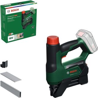 Bosch 18v System Grapadora/clavadora A Bater&iacute;a Advancedtacker 18v-25 (grapado/clavado 2 En 1 Grapas, Clavos, Gu&iacute;a Distancia Y Boquilla Protectora Gu&iacute;a Alamb
