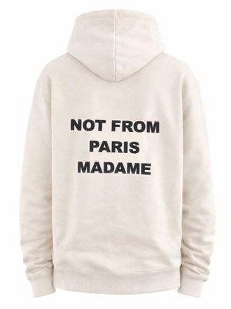Dr&ocirc;le de Monsieur Slogan Cotton Sweatshirt - Beige