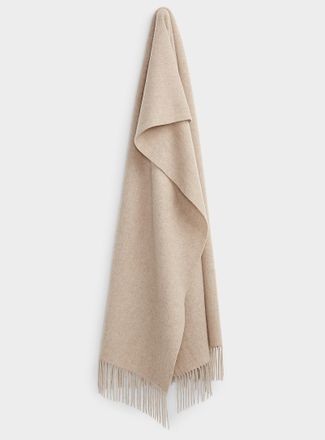 Simons Womens XL wool and cashmere scarf
