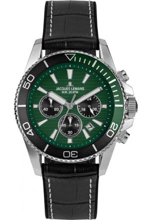 Jacques Lemans 1-2206C Mens Liverpool Diver Watch - Silver - One Size