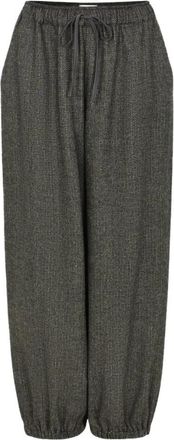Lollys Laundry Wijde broek - Dames - Broeken - Bruin - S - Broeken