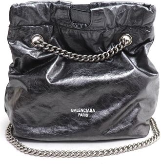 Balenciaga Gray Leather Tote Bag (Pre-Owned)