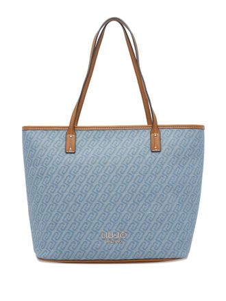 Liu Jo logo zip tote bag - Blue