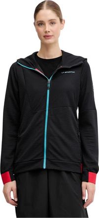 La Sportiva Zip-through Hoodie - Dames - Sportshirts - Zwart - XS - Fitness