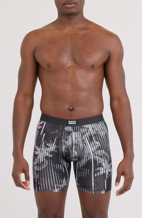 Saxx Assorted 2-Pack Multi-Sport Mesh Performance Boxer Briefs in Palm Screen/Black at Nordstrom, Size Xx-Large