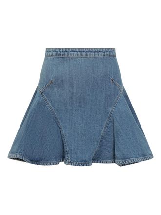 Givenchy Mini Rok In Verbleekt Denim