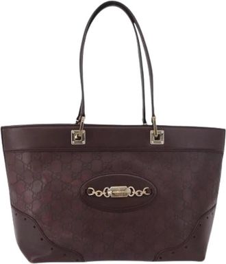 Gucci Pre-owned Vintage Tote Bag - Dames - Vintage Shopper - Bruin - ONE Size - Vintage