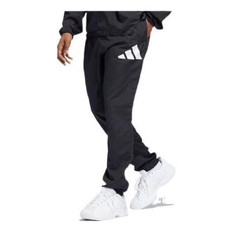 adidas Mens adidas originals Solid Color Minimalistic Casual Basketball Sports Pants/Trousers/Joggers Black HF4198