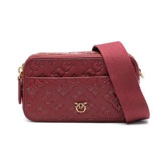 Pinko Camera Bag Mini Y1Hq - Dames - Schoudertassen - Rood - ONE Size - Leer - Tassen
