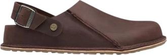 Birkenstock Lutry - Heren - Klompen - Bruin - 45 EU - Leer - Schoenen