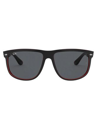 Ray-Ban Boyfriend square-frame sunglasses - unisex - Acetate - 60 - Black