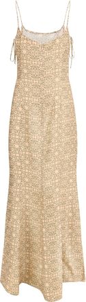 Kristina Ti Womens Sleeveless Long Dress Viscose; Silk