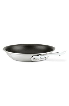 All-Clad D5 Brushed Pro Nonstick 8-inch Fry Pan in Silver at Nordstrom