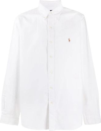 Polo Ralph Lauren Witte Katoenen Overhemd Aw 25 - Heren - Casual Overhemden - Wit - L - Katoen - Overhemden