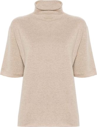 Jil Sander high-neck sweater - women - Cashmere - 38 - Neutrals