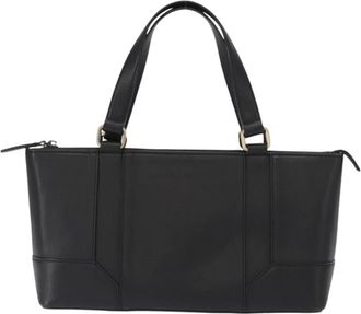 Burberry Pre-owned Tote Bags, female, Black, Size: ONE SIZE Pre-owned Vintage Leather Tote Bag