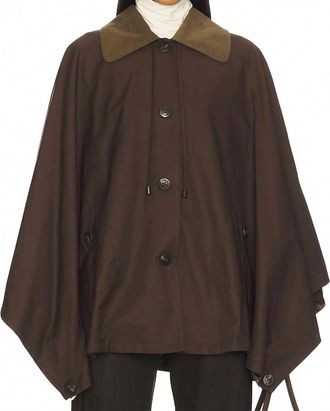 Free People Bailey Cape Top In Italian Mocha