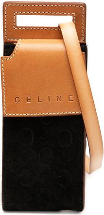 Celine Pre-owned Celine C Macadam Suede Pochette Crossbody BBRQIPKZK9198C0X