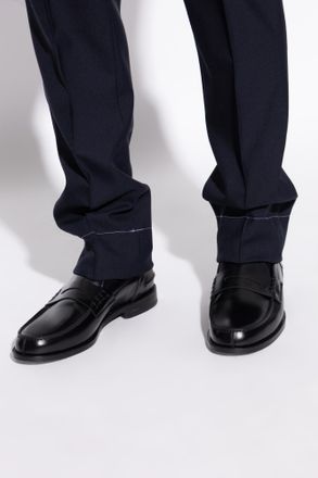 Brioni Leather Shoes, Mens, Black