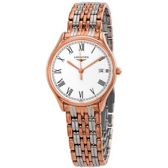 Longines Lyre White Matt Dial Ladies Two Tone Watch L43591117