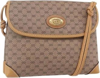 Gucci Pre-owned Plastic Cross Body Bag - Dames - Vintage Schoudertas - Beige - ONE Size - Vintage