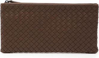 Bottega Veneta Pre-owned Bottega Veneta Nappa Intrecciato Zip Pouch B01755008T