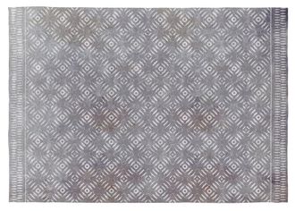 Rugs&Rugs Alfombra decorativa de algod&oacute;n con impresi&oacute;n digital gris 160x230 cm