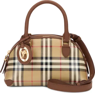 Burberry Womens Mini Bag Primrose Archive Beige Cotton Handbags Hand