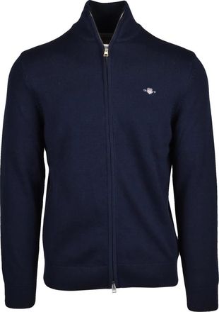 GANT Heren, Truien, Blauw, Maat: 2XL Katoen