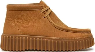Clarks Torhill Moss Booties - Dames - Veterlaarzen - Bruin - 37 EU - Su&egrave;de - Schoenen
