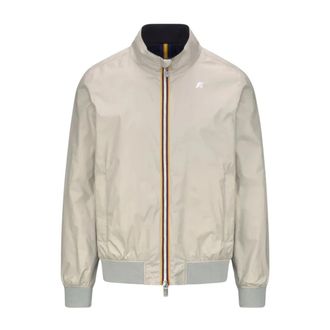 K-Way Omkeerbaar Lichtgewicht Jas - Heren - Zomerjassen - Beige - S - Nylon - Jassen