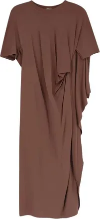 Loewe Viscose Blend Jurk - Dames - Casual kleedjes - Bruin - S - Polyester - Kleedjes