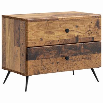 vidaXL Armario De Noche Madera Envejecida 62 X 34,5 X 47,5 Cm Vidaxl