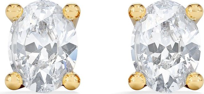 Naomi Oval Cut Lab Diamond Stud Earrings 0.30ct H/SI in 18k Gold Vermeil