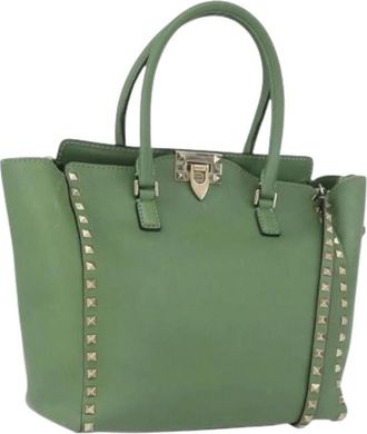 Valentino Pre-owned Handbags, female, Green, Size: ONE SIZE Pre-owned Vintage Hand Bag