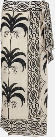 Johanna Ortiz Printed linen beach cover-up