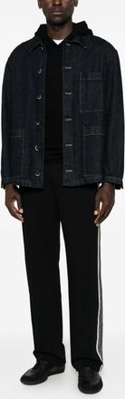 Emporio Armani Cotton Side-Stripe Joggers - Black