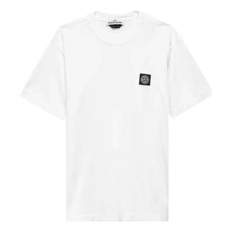 Stone Island Patch Logo T-shirt White 741524113-V0001
