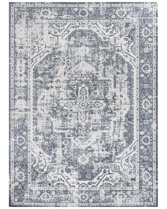 Jonathan Y Designs Jonathan Y Keesha Bold Distressed Medallion Low-Pile Machine-Washable Polyester Rug