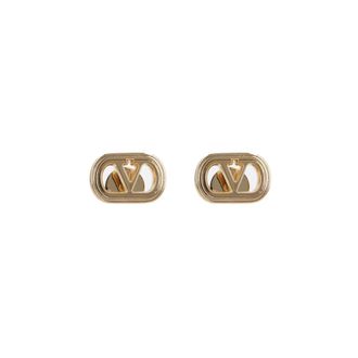 Valentino Garavani Earrings, female, Yellow, Size: ONE SIZE Ovalette Earrings