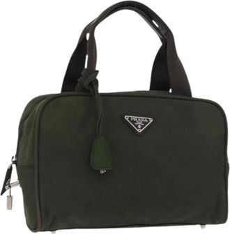Prada Pre-owned Handbags, female, Green, Size: ONE SIZE Pre-owned Vintage Hand Bag
