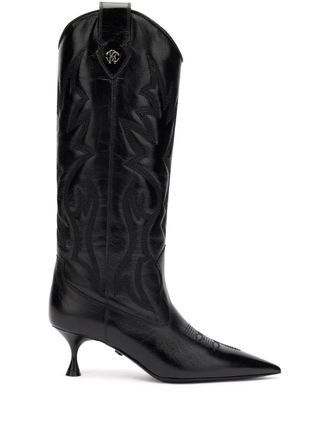 Roberto Cavalli 40mm quilted boots - Black