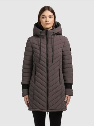 Khujo Steppmantel KHUJO NITA4, Damen, Gr. XXL (44), graphite grau, Steppware, Obermaterial: 100% Polyester. Futter: 100% Polyester. Wattierung: 100% Polyest