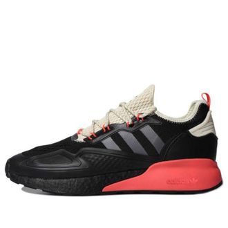 adidas ZX 2K Boost Core Black Grey Five Solar Red FV9999
