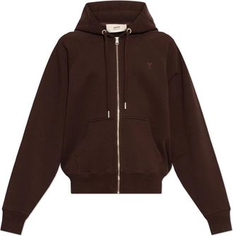 Ami Zip-throughs, male, Red, L, Sweatshirt with Logo