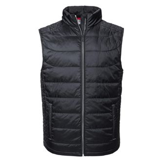 Russell Athletic Russell Heren Nano Gewatteerde Bodywarmer (Zwart)
