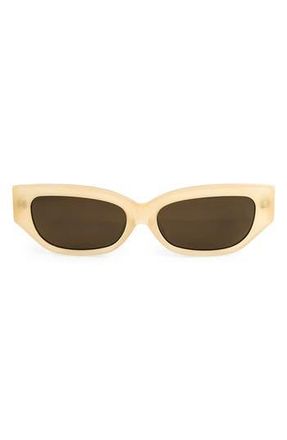 AQS Lucia 55mm Polarized Cat Eye Sunglasses in Honey at Nordstrom Rack